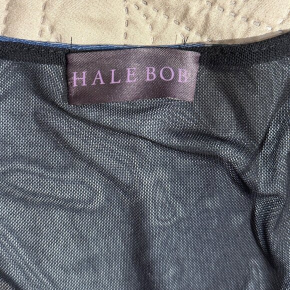 Hale Bob stretchy pull over v-neck retro print dress; Size S - Picture 4 of 7